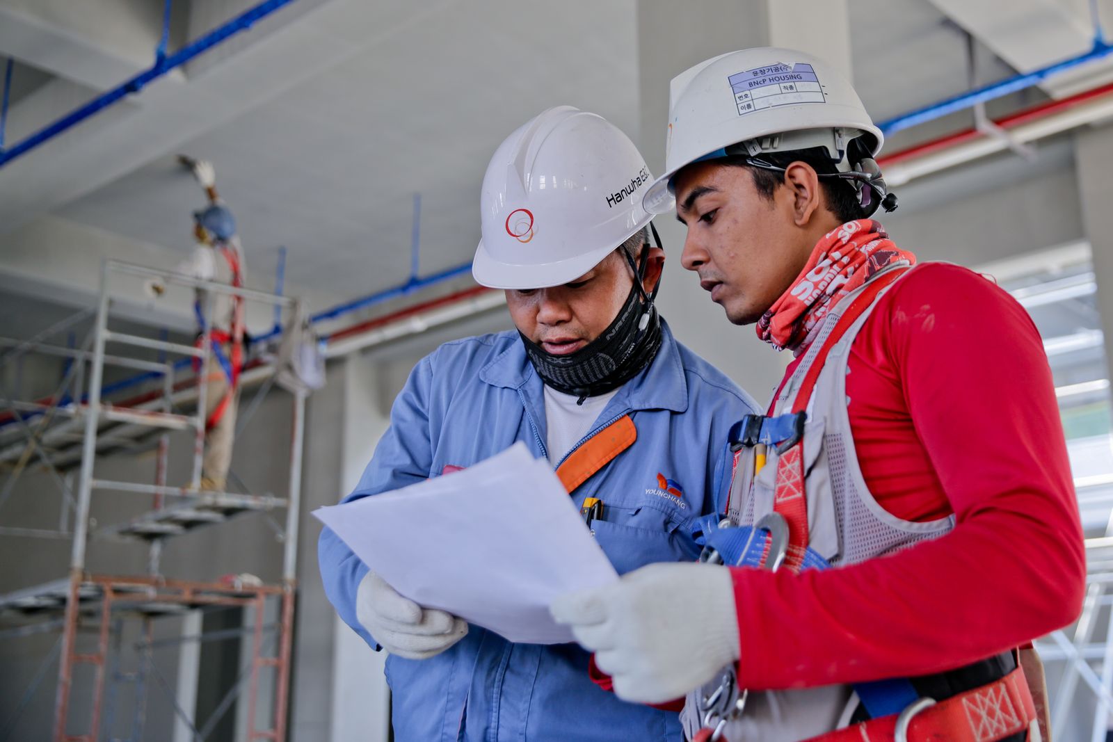 Entreprise de construction en Belgique : ouvriers sur un chantier — bouwbedrijf België